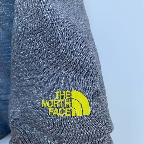 The North Face Sweatshirt Cowl Neck Long Sleeve Pullover Top Gray Yellow S - Picture 4 of 12